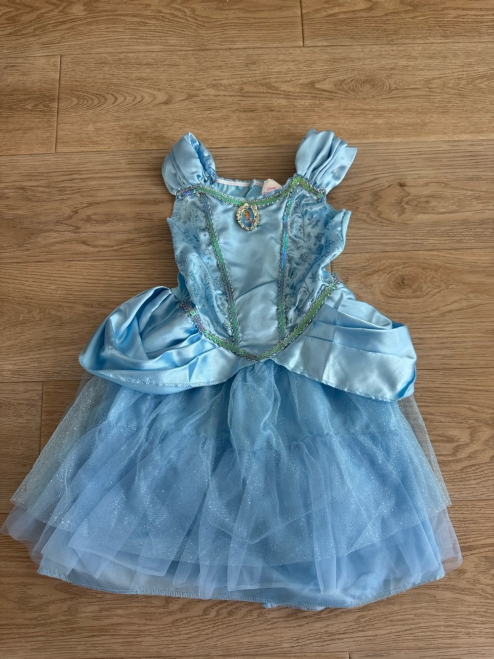 Disney Blue Cinderella Satin & Tulle Princess Costume